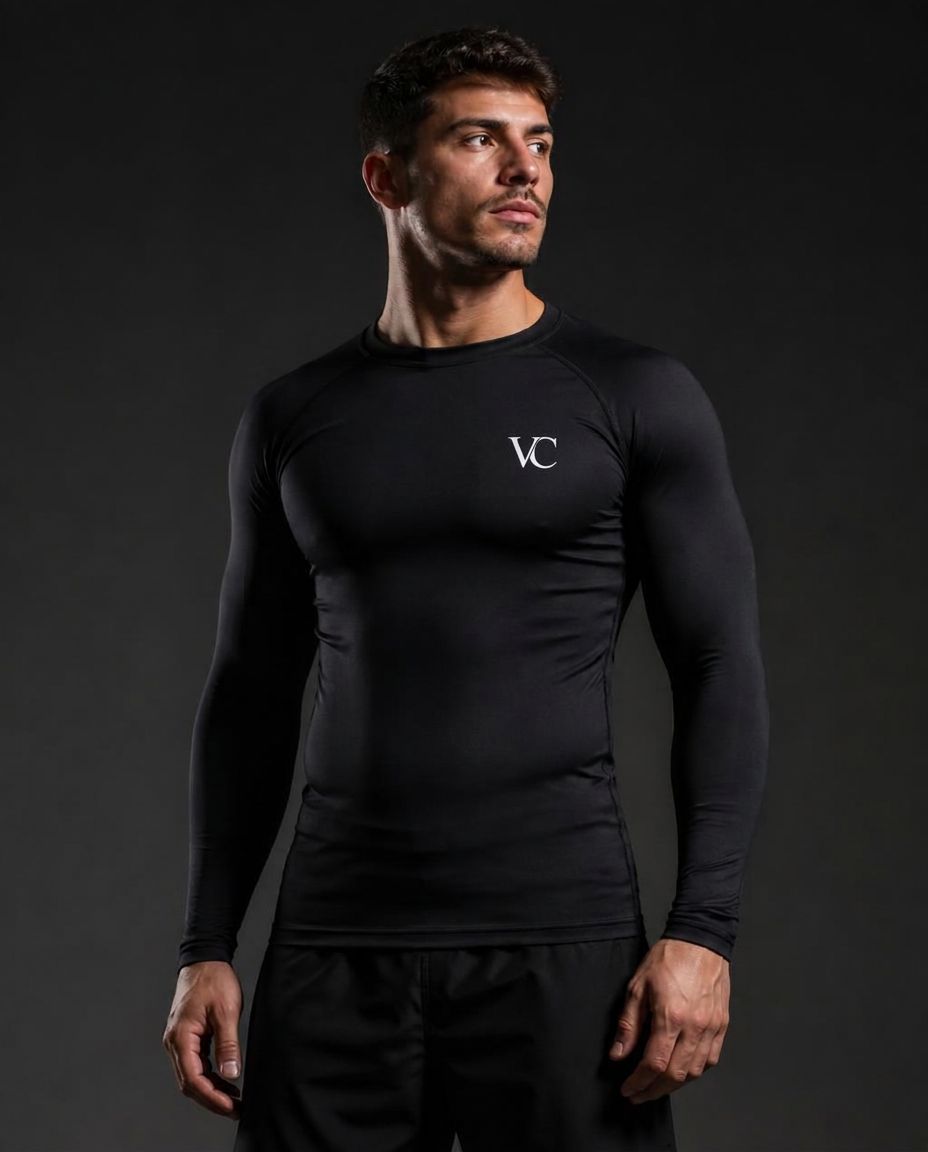 No-Gi Long Sleeve Rash Guard — Compression fit rash guard for no-gi grappling and MMA training.
