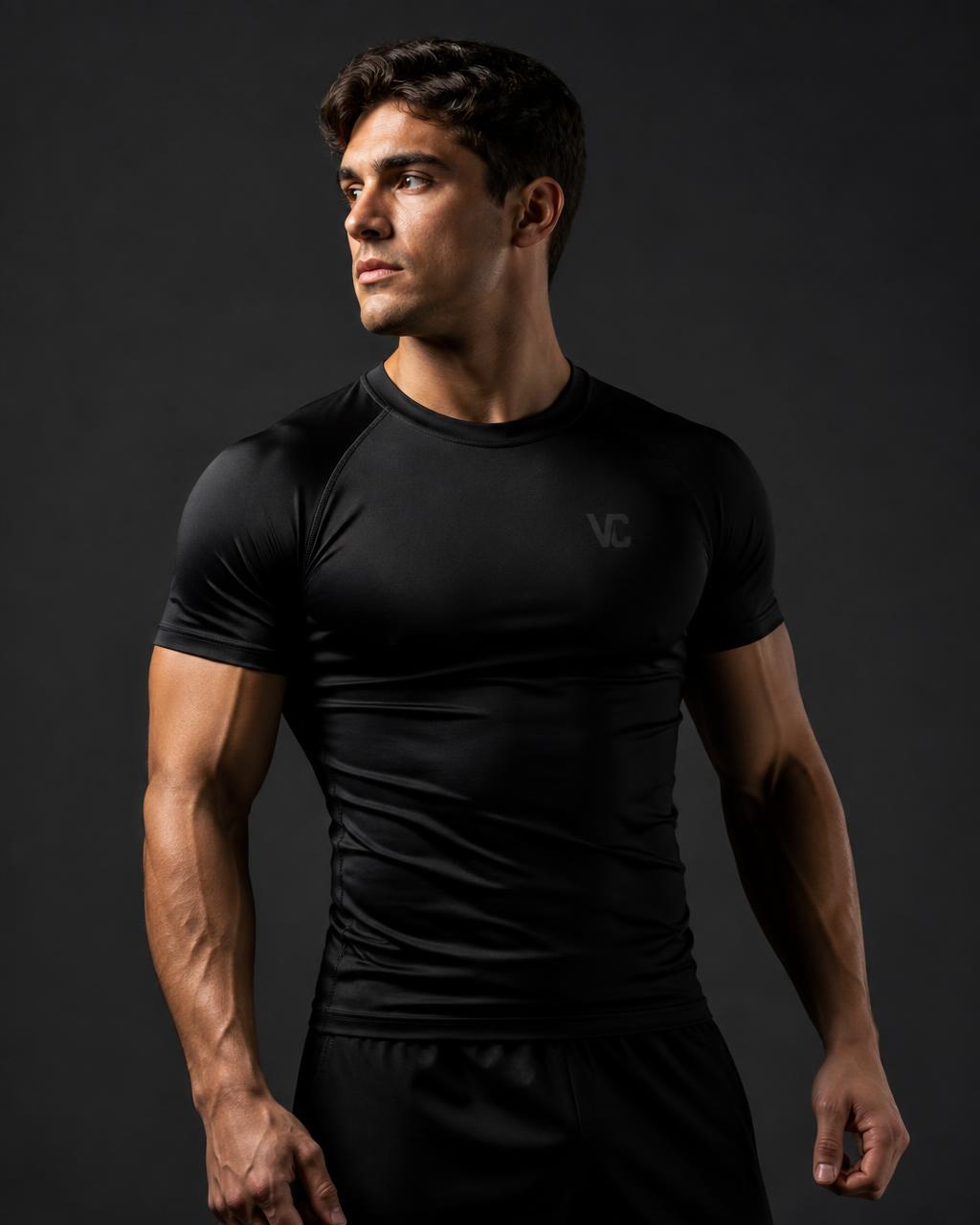 No-Gi Short Sleeve Rash Guard — Short-sleeve compression top for grappling and striking.
