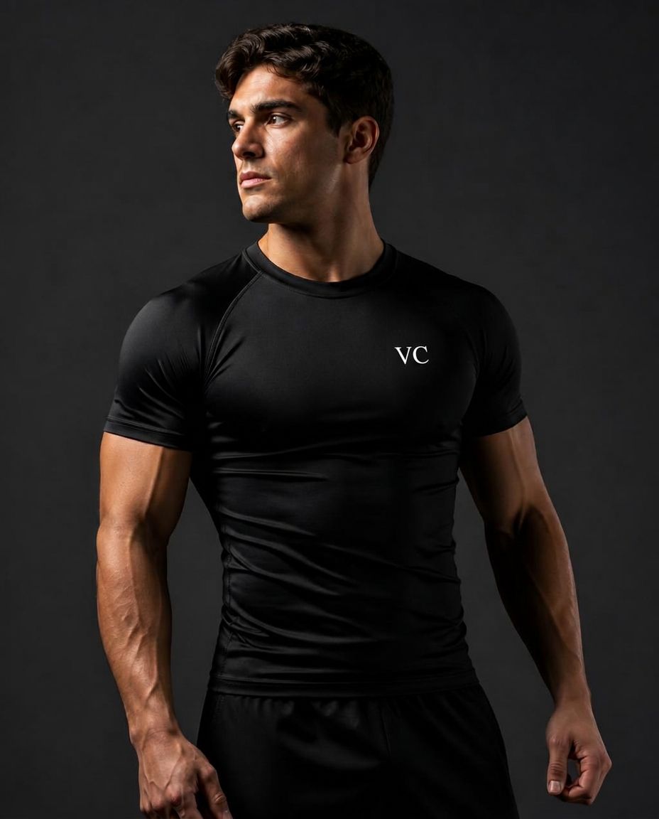 No-Gi Short Sleeve Rash Guard — Short-sleeve compression top for grappling and striking.