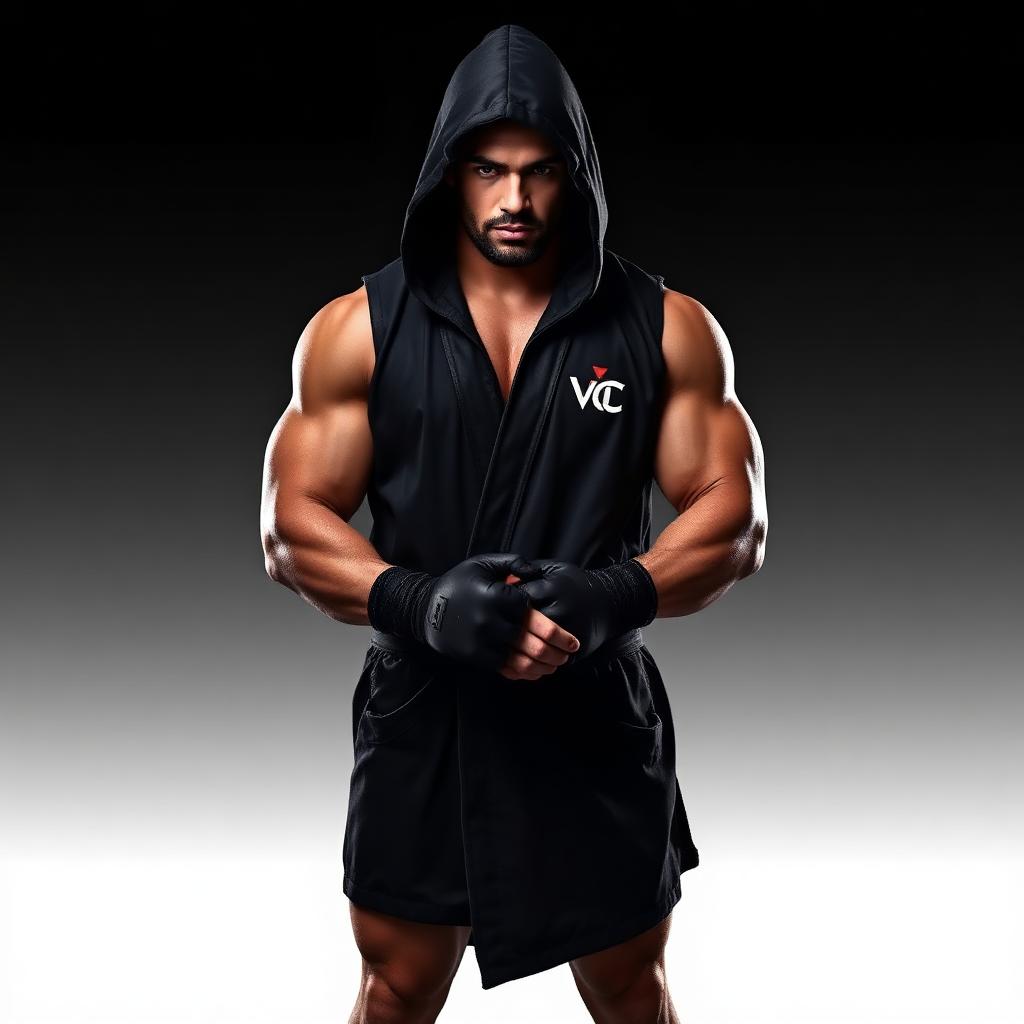 Walkout Robe — Full-length hooded robe for the walk to the cage or ring.