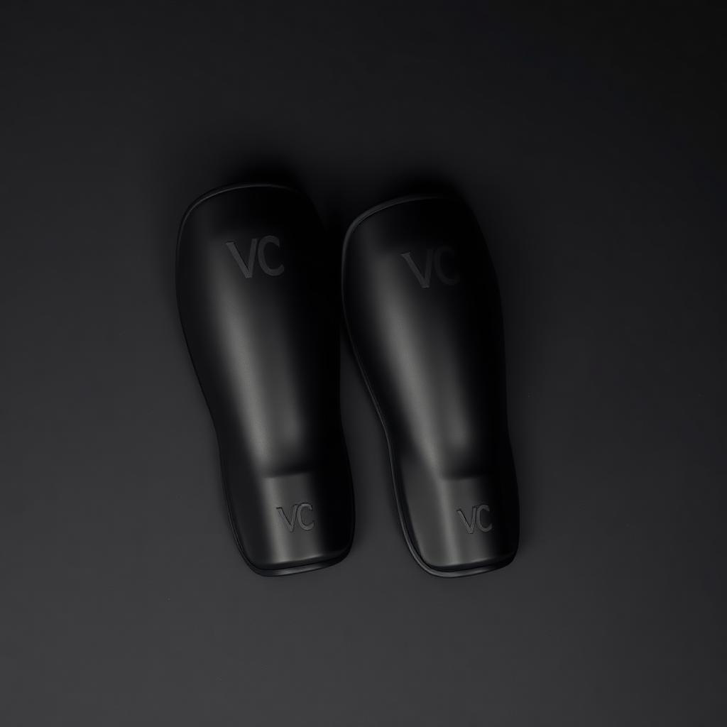 Shin Guards — Slim MMA shin guards with instep padding and a quiet VC mark.