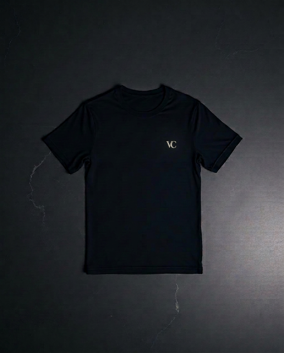 Mat-to-Meeting Tee — Mid-weight tee with a clean shoulder and no cling.