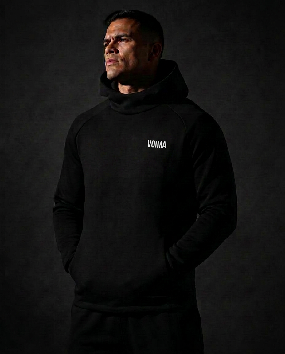 Walkout Hoodie — Zip-up hoodie built for the walk to the gym and the walkout to the cage.